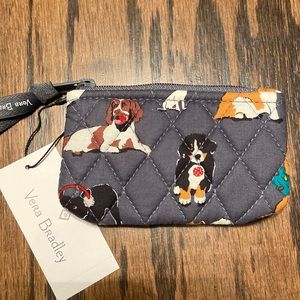Vera Bradley Holiday Dogs Coin Purse